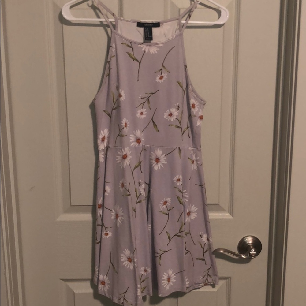 Floral purple dress